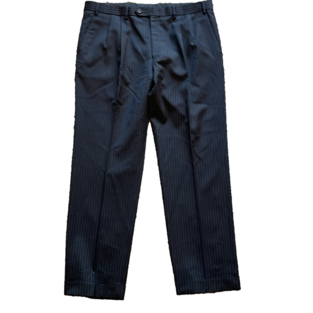 Lauren Ralph Lauren Men's Navy Pinstripe Dress Pants